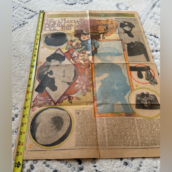 Antique Newspaper Page - 1/3/1909
Phila. Press - Work And Play For The Idle Hour - Picture 4 of 14